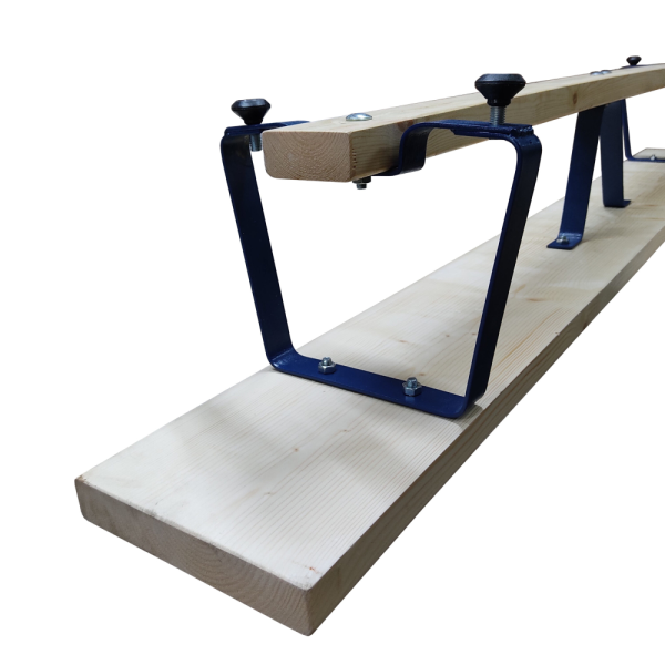 Гимнастическая скамейка деревянная с металлическими ножками 4 м фото